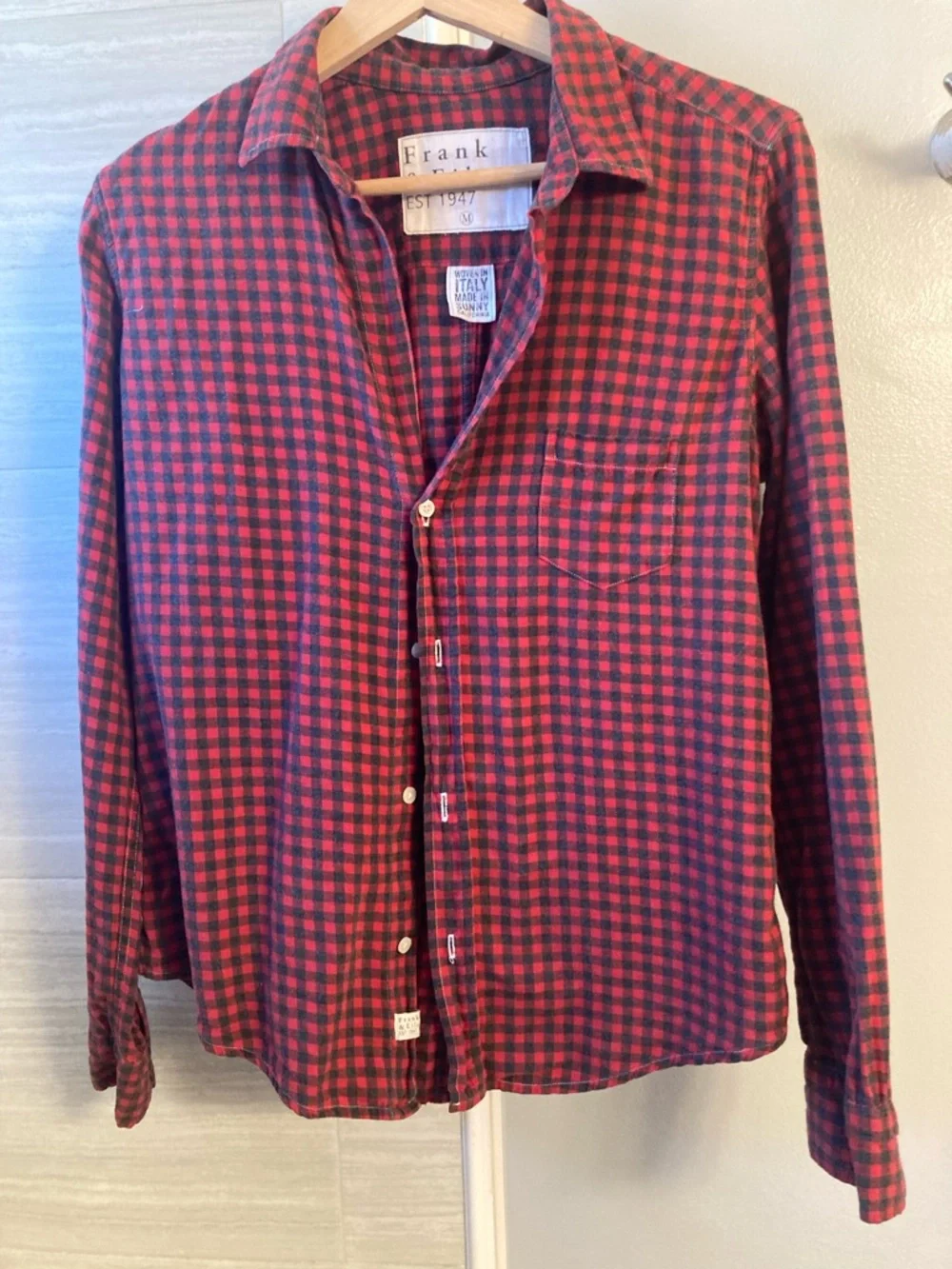 Frank & Eileen Red and Black Check Button-Down Shirt - Picture 1 of 5